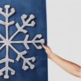 thumbnail image 3 of Chilfamy Snowflakes Velvet Decoration Shower Curtain with Hooks, Cloth Fabric Bathroom Decor Set, 100% Polyester Washable Chic Modern Bathroom Decor, Various Sizes Available 36x72, 3 of 7