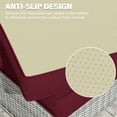 thumbnail image 3 of Pakunoda Non-Slip Latex Dot Fade Resistant Couch Cover Couch Cover set of 8, (Burgundy, Cover Only), 3 of 6