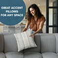thumbnail image 6 of Americanflat 18"x18" Striped Pattern Throw Pillow with Premium Polyester - Cream, 6 of 8