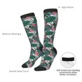 thumbnail image 4 of Naloa Tropical Leaves Thigh High Socks Extra Long Stretchy Sock Women Over Knee High Opaque Stocking Daily Wear, 4 of 6