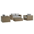 thumbnail image 2 of Modway Convene 4-Piece Outdoor Patio Furniture Set in Cappuccino Gray, 2 of 10