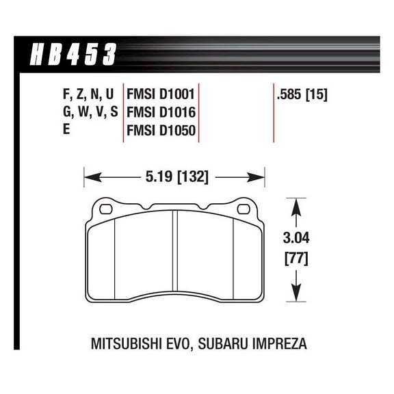 Hawk Brake Performance Street Brake Pads 2010 Camaro