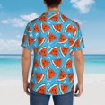 thumbnail image 3 of Lsque Cartoon Watermelon pattern Hawaiian Shirt for Men, Unisex Summer Beach Casual Short Sleeve Button Down Shirts-Medium, 3 of 9