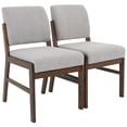 thumbnail image 4 of Noble House Strong Caldwell Dining Chair Set, Boucle Upholstery with Solid Wood Frame, Set of 2, Light Grey, 4 of 11