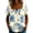 Light Blue D, variant on Enjoytime Womens Casual Tops Floral Print Button Down Square Neck Short Sleeve Blouse Summer Plus Size Work Shirts