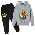 thumbnail image 1 of Conjunto de Sudadera con capucha de Super Mario para niños y niñas, ropa informal con capucha y pantalones, 2 piezas, primavera y otoño, 1 of 1