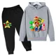 thumbnail image 1 of Conjunto de sudadera con capucha de Super Mario Bros para bebé, ropa informal para niño y niña, 2 piezas, primavera y otoño, 1 of 1