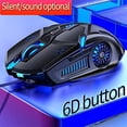 thumbnail image 2 of Gaming Mouse Wired, 6-Button 3200DPI Adjustable - RGB Breathing LED Lights, Ergonomic Design for PC Games & Office Work, 2 of 7