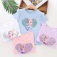 thumbnail image 4 of T-Shirts la reine des neiges Elsa Anna, hauts à paillettes pour enfants, T-Shirts à manches courtes, Costume de dessin animé, vêtements à la mode pour filles, 4 of 4