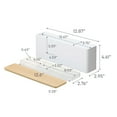 thumbnail image 7 of Yamazaki Home Nail Polish Organizer, White, Plastic, Lid, 7 of 7