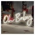 thumbnail image 2 of Letrero De Neón Oh Baby Con Luz LED Regulable, Alimentado Por USB Para Decorar Paredes De Dormitorios Hogares, Bodas Y Fiestas 40cmx20cm, 2 of 4