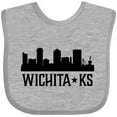 thumbnail image 3 of Inktastic Wichita Kansas City Skyline Boys or Girls Baby Bib, 3 of 4