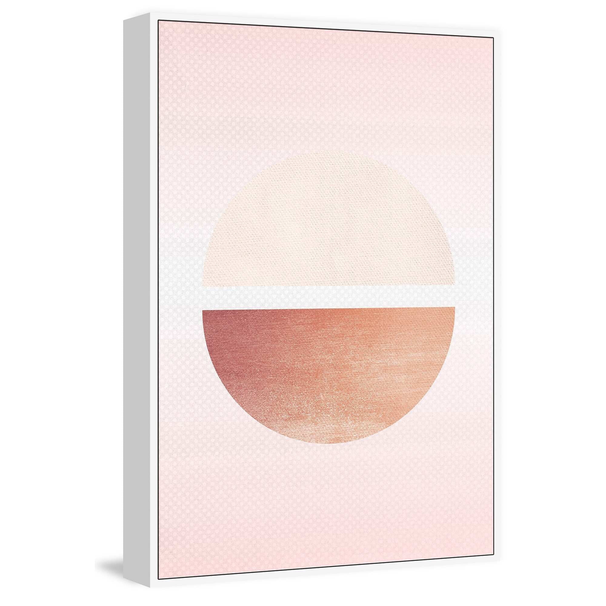 Lune Decroissante Floater Framed Painting Print on Canvas