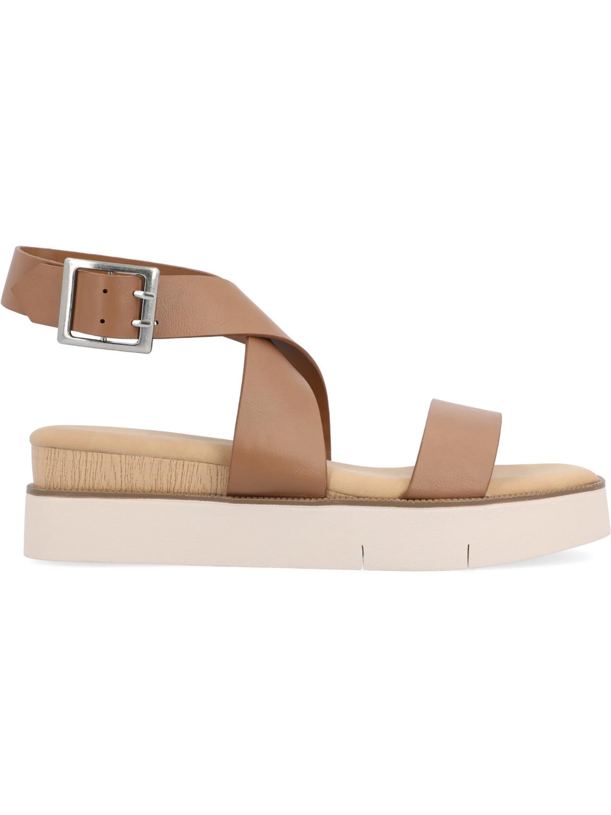 Journee Collection Womens HAVALEE Square toe Casual Ankle Strap