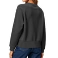 thumbnail image 4 of Plebaso Cropped Sweatshirt for Women Casual Long Sleeve Pullover Loose Womens Comfortable Crewneck Tops, 4 of 7