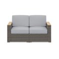 thumbnail image 5 of Homestyles Boca Raton Rattan Outdoor Loveseat in Brown, 5 of 8