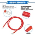 thumbnail image 3 of Unique Bargains 1 Pair 6 AWG Gauge 5ft Battery Inverter Cables with 5/16" Ring Universal for Car Vehicle RV Black Red, 3 of 6