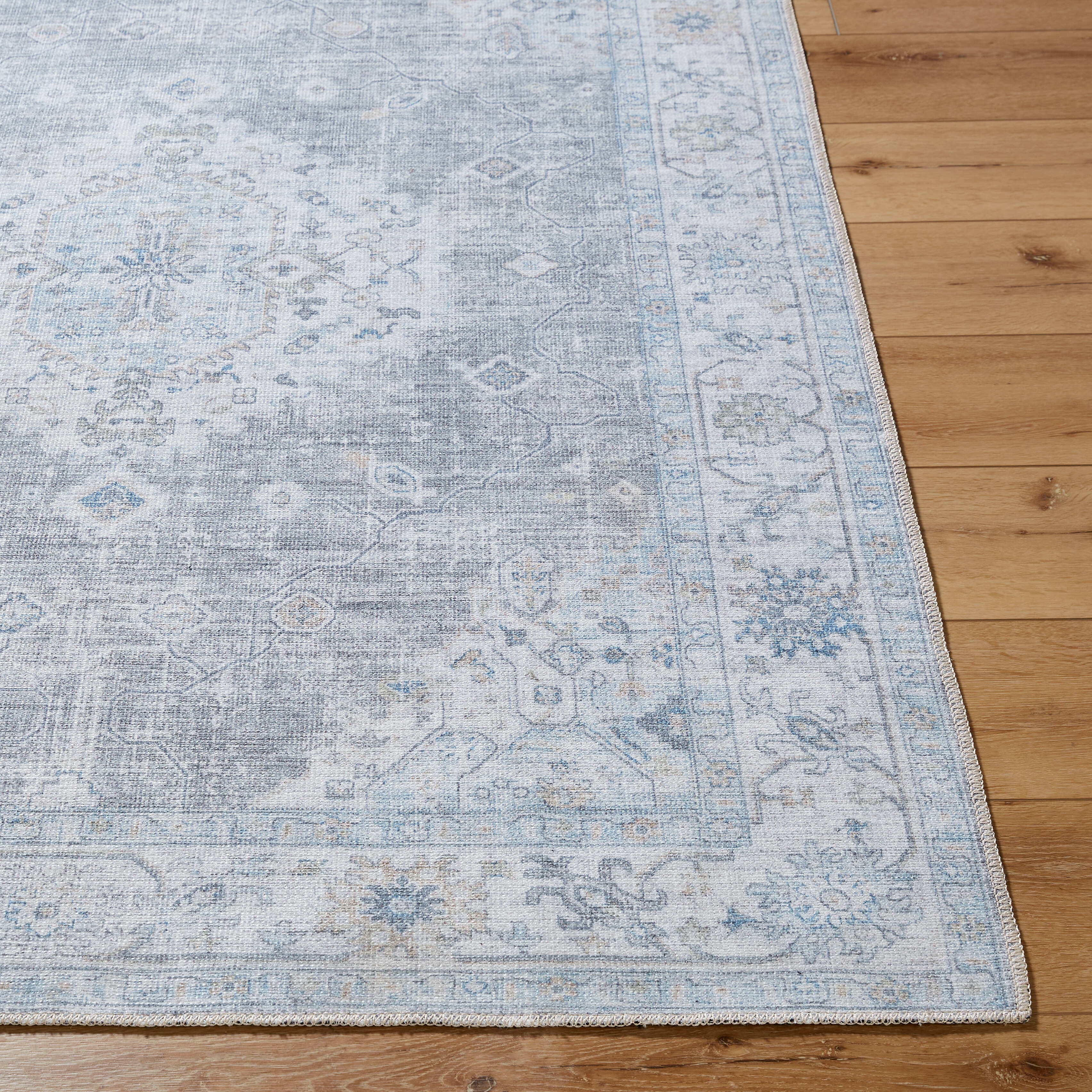 My Texas House Everyday Living Gemma Traditional Medallion Indoor Washable 9' x 12' Area Rug