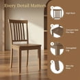 thumbnail image 6 of Wooden Windsor Dining Chairs Set of 2,for Kitchen,Dining Room, Light Brown, 6 of 13