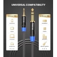thumbnail image 3 of Cable de audio estéreo de 3,5 mm a 6,35 mm para guitarra de 1 m, 3 of 8