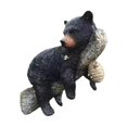 thumbnail image 3 of Cachorro de oso, estatua abrazando un árbol, oso negro en un árbol, estatua de arte de resina creativa para montaje en pared al aire libre, mirador de, 3 of 9