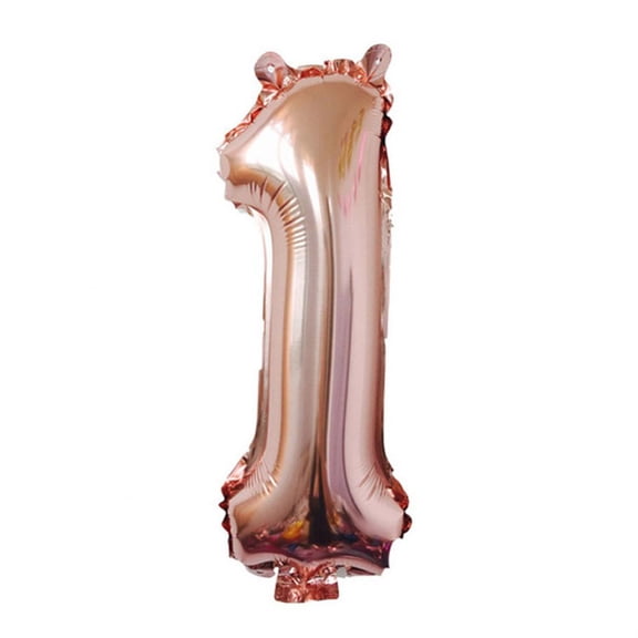 Number 1 Rose Golden Large Balloon for Anniversary Birthday Party Decoartion