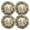 Green, variant on Ryvnso Corgi Dogs Christmas Wreath Round Plate Mats Dining Table Placemat Set of 4 for Holiday Decoration