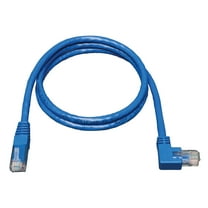 Eaton Tripp Lite Series Right-Angle Cat6 Gigabit Molded UTP Ethernet Cable RJ45 Right-Angle M to RJ45 M Blue 3 ft. 0.91 m