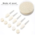 thumbnail image 3 of 102 Wool Felt Polishing Buffs, 10/13/25mm Assorted Sizes, Compatible with Rotary Tools, 3 of 4