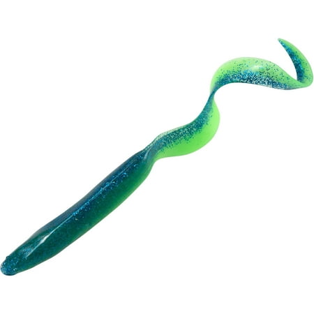 5 Pack Sand EEL Lures Saltwater Soft Fishing Lures Swimbait 6 Inch 3/8oz Surf Fishing Creature Baits Soft Plastic Artificial Ribbontail Worm Green/Blue Flash 6 -5 Pack
