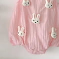 thumbnail image 3 of JUMEYU Infant Clothes Baby Girls Romper Cute Bodysuit Short Sleeve Playsuits Jumpsuit Infant Summer Clothes 0 3 6 9 12 18 24 Months (Pink,4-8 Months), 3 of 4
