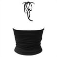 thumbnail image 2 of Vedolay Crop Tops Women's Organic Cotton Camisole Tank Top with Built-in Shelf Bra,Black M, 2 of 4