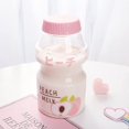 thumbnail image 1 of Send Matching Straps Plastic Water Bottle Tour Drinking Bottle Yakult Shape Cute Kawaii Milk, 1 of 4