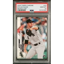 Graded 2020 Topps Chrome Dylan Cease #43 Refractor Rookie RC Baseball Card PSA 10 Gem Mint