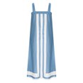 thumbnail image 6 of Kaemgyyd Sundresses for Women Fashion Stripes Sleeveless Casual Loose Midi Dress Square Collar Flowy Tank Dresses for Beach Vaction, 6 of 7