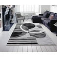 thumbnail image 5 of MDA Home Orelsi Gray Contemporary Polypropylene Area Rug - 3'9" x 5'9", 5 of 5