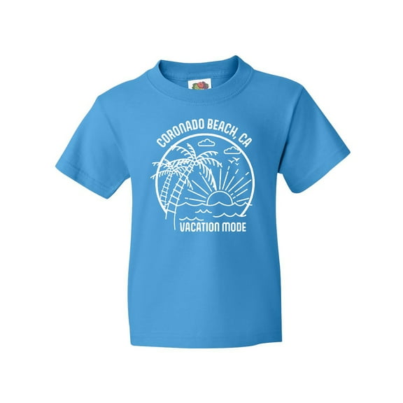 Inktastic Summer Vacation Mode Coronado Beach California Youth T-Shirt