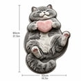 thumbnail image 3 of Cartoon Cat Faux Sheepskin Rug with Plush Texture and Heart Detail, Fluffy Bedroom Rug for Girls Rooms and Nurseries, Cute Room Decor Aesthetic Floor Mat 1 Pc, 3 of 5