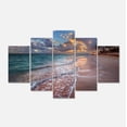 thumbnail image 2 of Palm Trees on Clear Sandy Beach - Seashore Canvas Art Print, 2 of 3