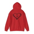thumbnail image 3 of God is good. Heart & Cross on back. Christian Art on a Unisex Hoodie., 3 of 4