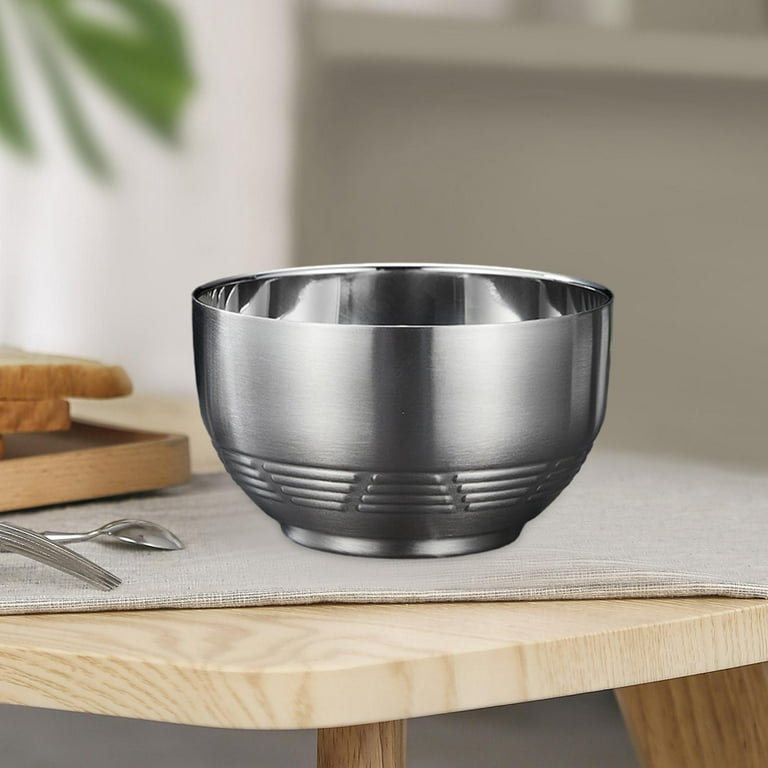 Stainless Steel Bowl Cereal Bowls Multipurpose Insulated Bowl