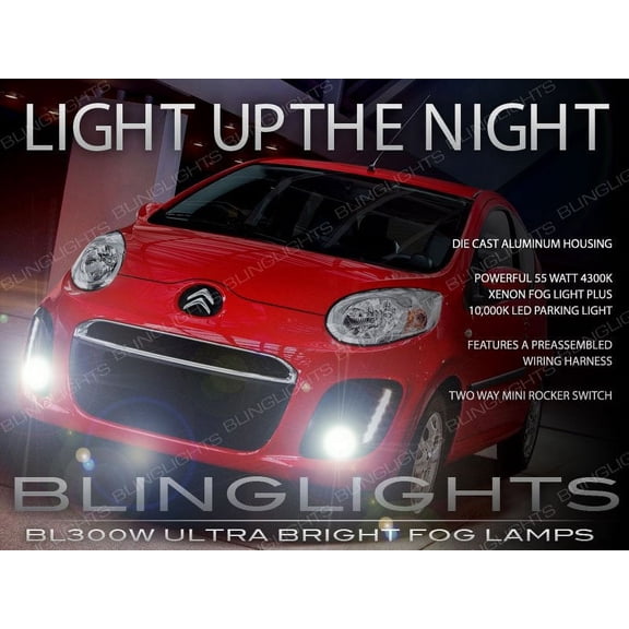 2012 2013 2014 CitroÃ«n C1 Xenon Fog Lamp Driving Light Kit