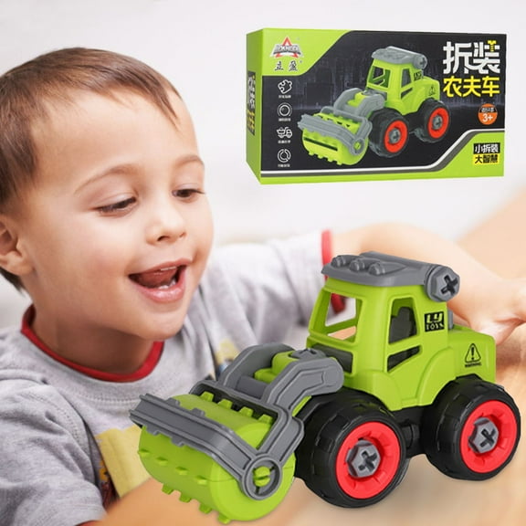 Toys Clearance 2023! CWCWFHZH Combination Car Toy Set Disassembly and Assembly Farmer Car with Screwdriver Toys Car