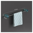thumbnail image 2 of Practical Towel Organizer Rack Free-Perforation Wall Mounted for Bathroom Kitchen Accessories, 2 of 2