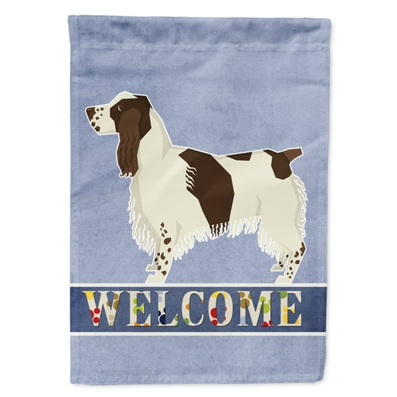 English Springer Spaniel Welcome Flag Canvas House Size