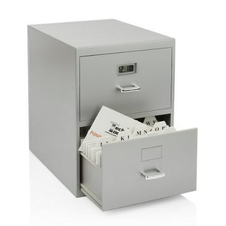 Miniature File Cabinet For Business Cards With Built In Digital