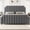 Light Gray, variant on Queen Size Velvet Bed Frame, 50.2" Tall Headboard & Footboard, Upholstered Platform Queen Bed Frame with Nailhead Trim, No Box Spring Needed, Noise Free, Solid Wooden Slats, Beige