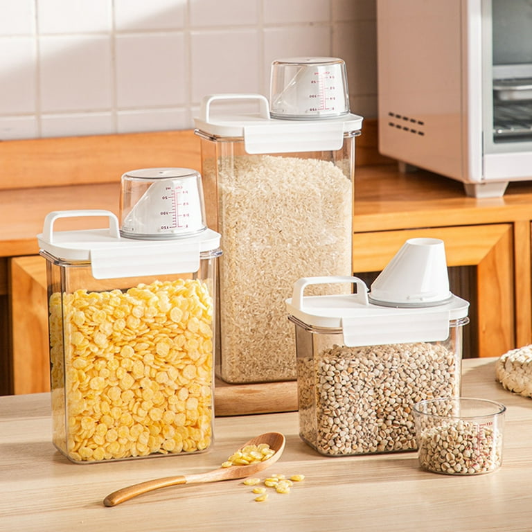 MR.SIGA Airtight Cereal Dispenser set Pack of 2 - 1.3L/44oz