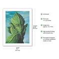 thumbnail image 2 of Cabbage Portrait - Paris France - From an Original Color Painting by Robert Antoine c.1983 - Bamboo Fine Art 290gsm Paper (Unframed) 17x22in, 2 of 4