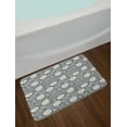 thumbnail image 2 of Floral Bath Mat, Cottage Daisy Petals Field Summer Gardening Theme Chamomile Flourish, Non-Slip Plush Mat Bathroom Kitchen Laundry Room Decor, 29.5 X 17.5 Inches, Grey Coconut Sage Green, Ambesonne, 2 of 2